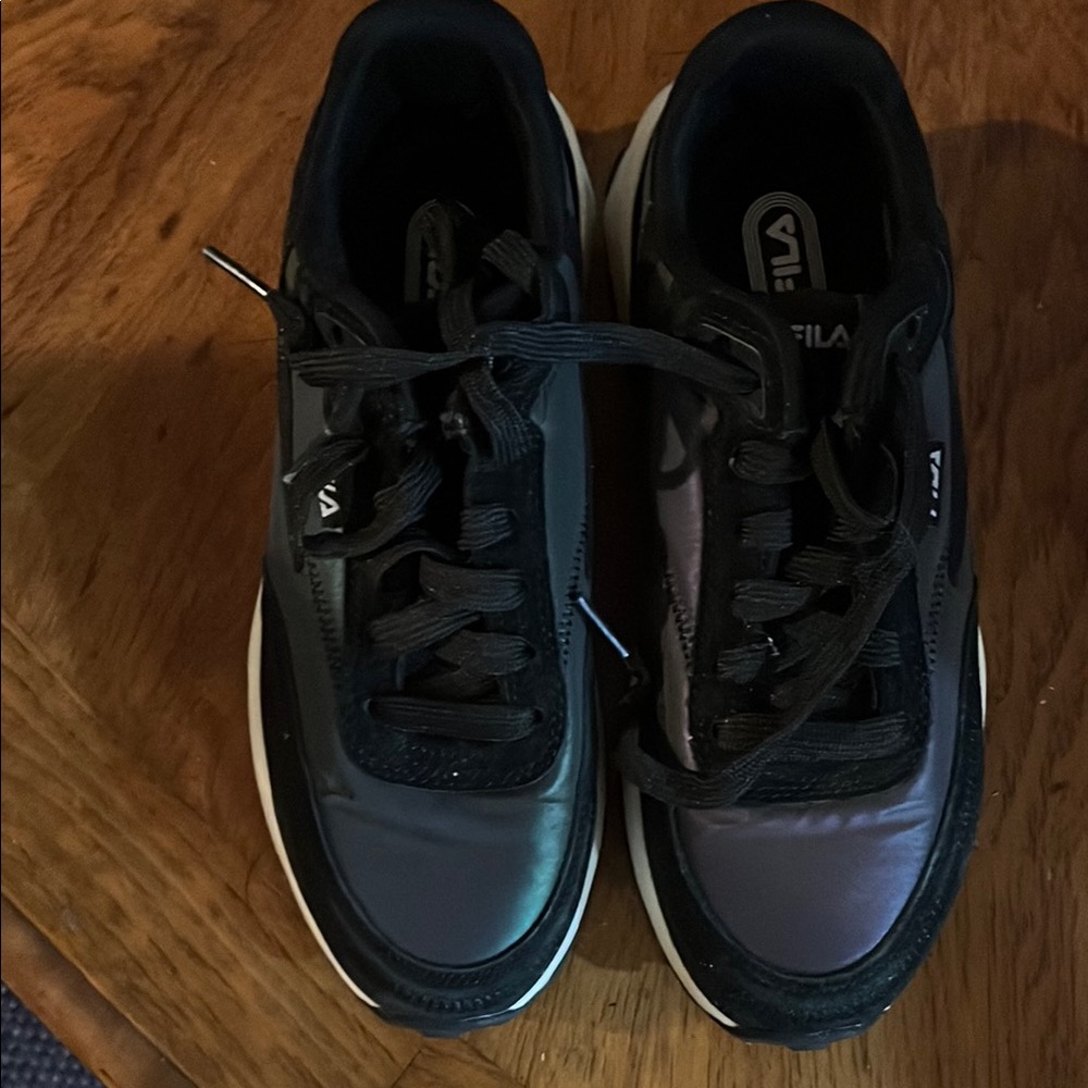 Fila Black and Gray Athletic Shoes